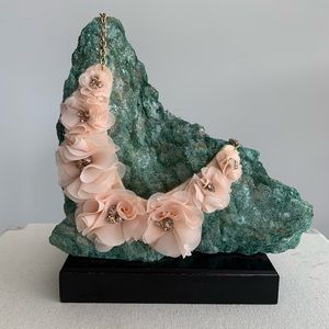 Pink Floral Rose Necklace